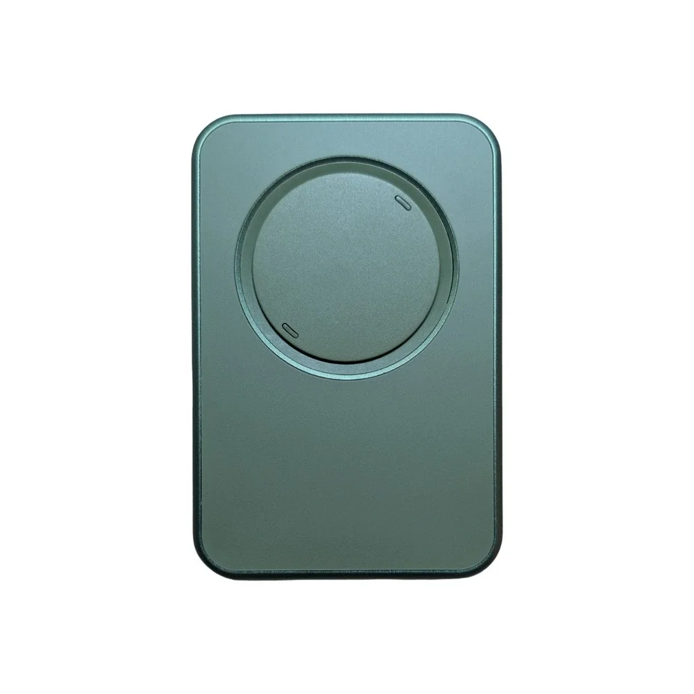 Gg4-O OhSnap Snap Magnetic MagSafe Phone Grip RFID Card Wallet - Crocodile Green